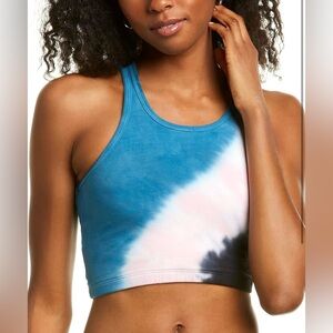 Electric Rose Sunset Top in Balboa Blue, Onyx & Camille